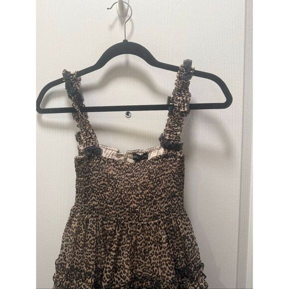 Sister Jane Lisette Leopard Print Midi Dress Size XS NWT - Picture 7 of 9
